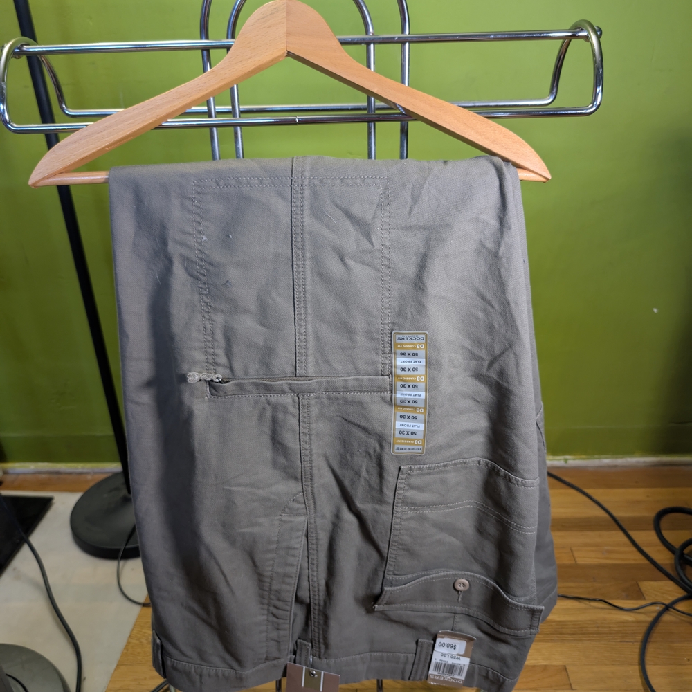 Dockers Gray Cargo Khakis